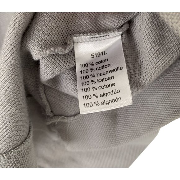 Lacoste Bundle Polo Shirt XL Purple & Gray Short Sleeve Classic Fit Cotton Croc - Picture 11 of 11